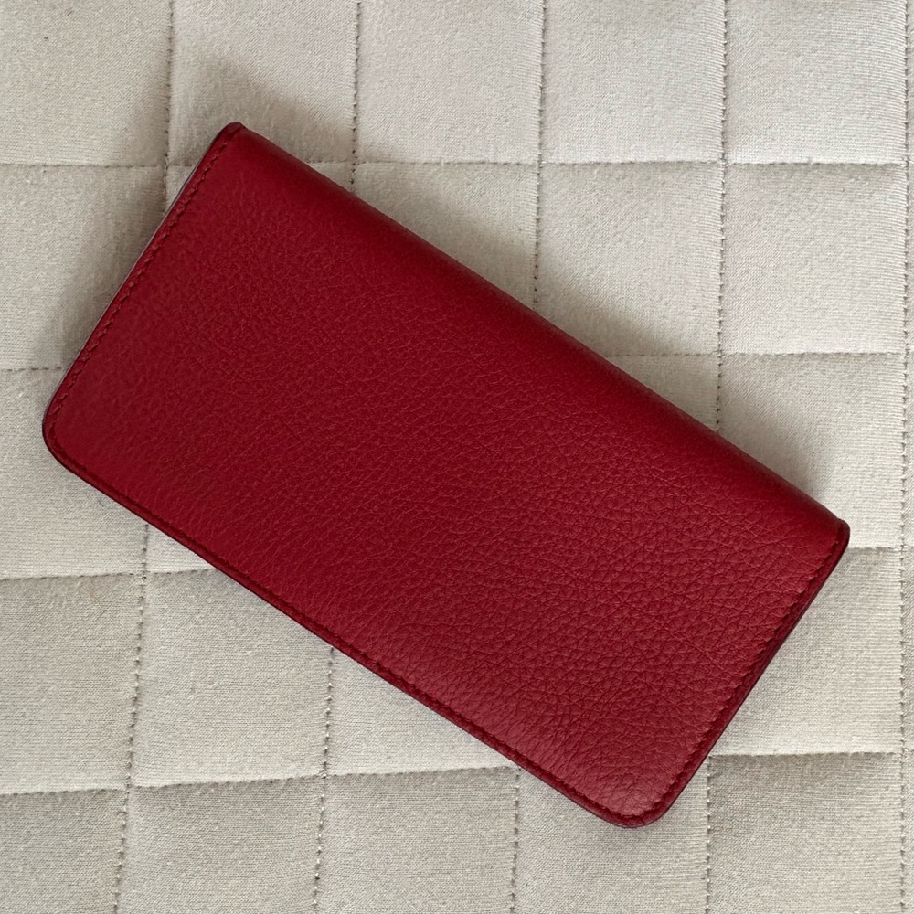 Burberry Red Leather Wallet - Picture 4 of 11